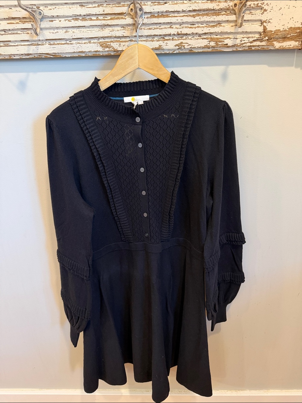 BODEN NEW Winifred Frilled Knitted Dress‎ Size 14 - Picture 4 of 11